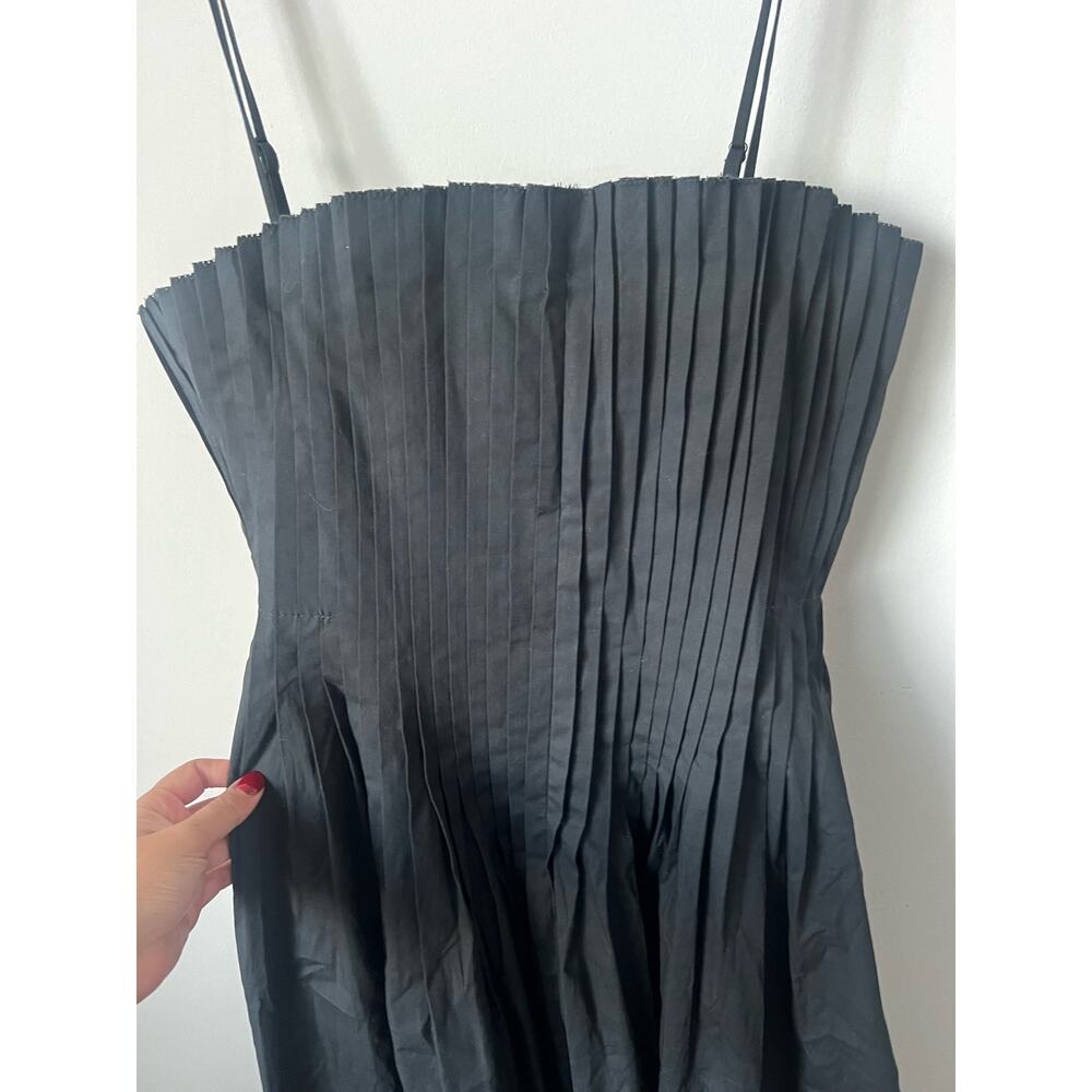 STAUD Black Strapless Midi Dress - Picture 5 of 12